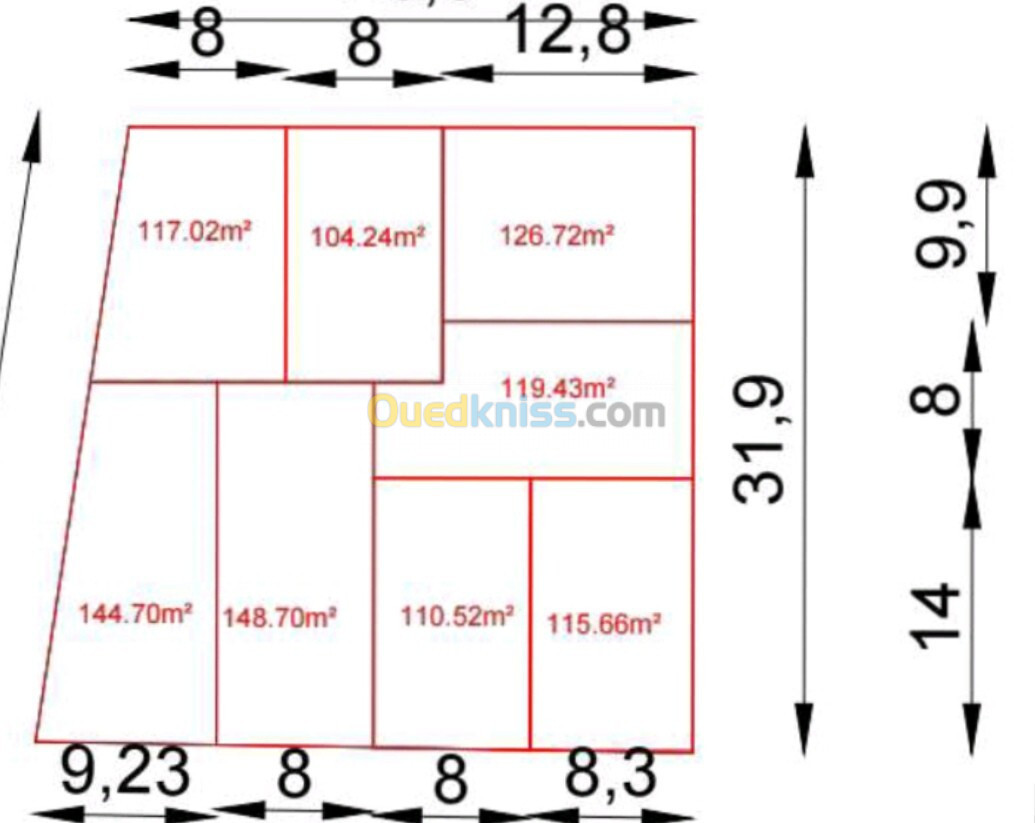 Vente Terrain Oran Bir el djir