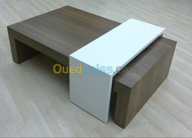 Table basse en mdf et mélaminé 