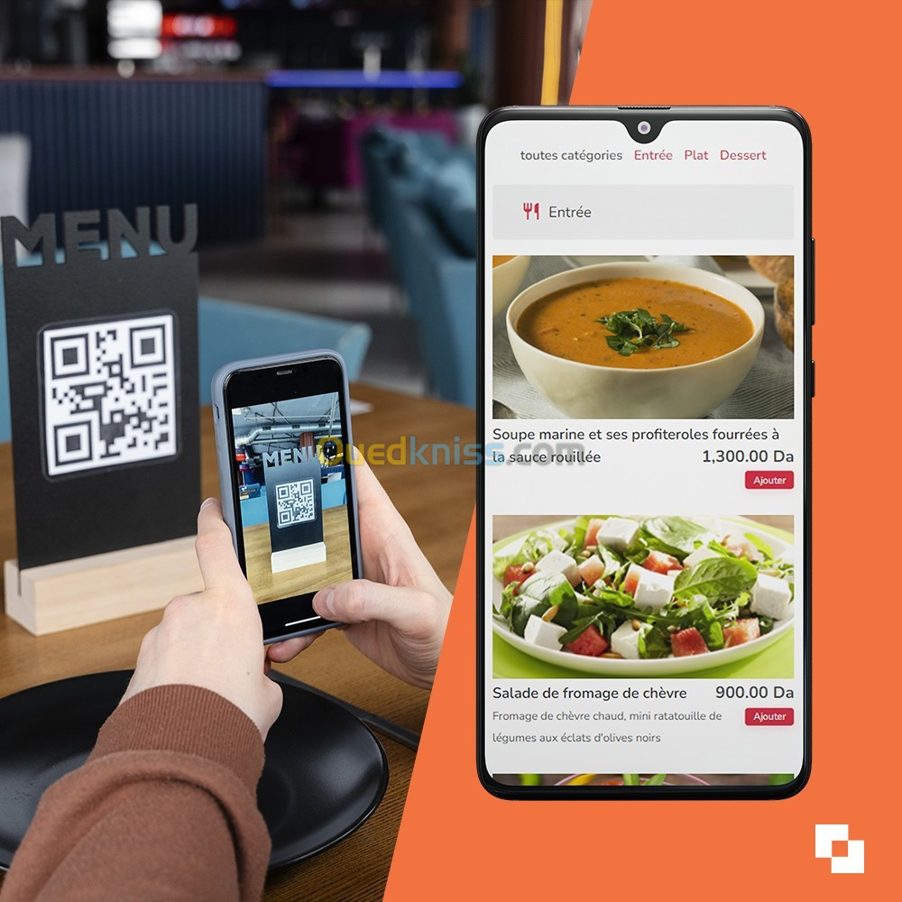 Menu Digital pour les restaurants,pizzerias et hôtels