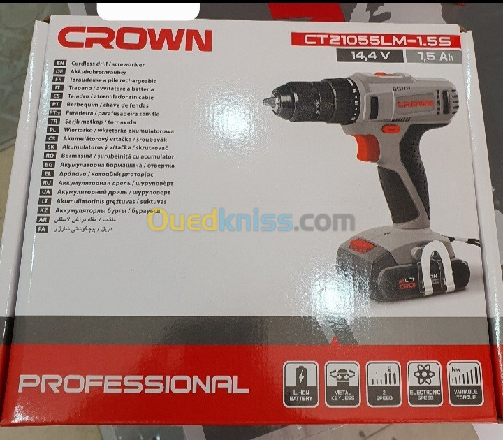 Visseuse Crown 14.4v (1Batterie) فيسوز قوة