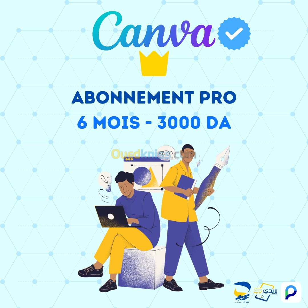 Abonnement Canva Pro 6-12 Mois garantie avec votre email