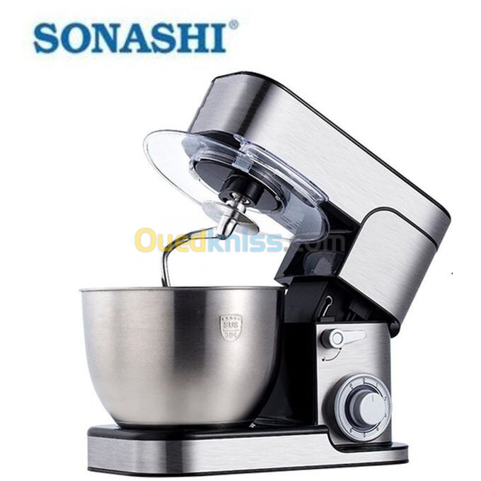    Sonashi Robot Pétrin Multifonctions En Acier Inoxydable 1500W -07L -silver