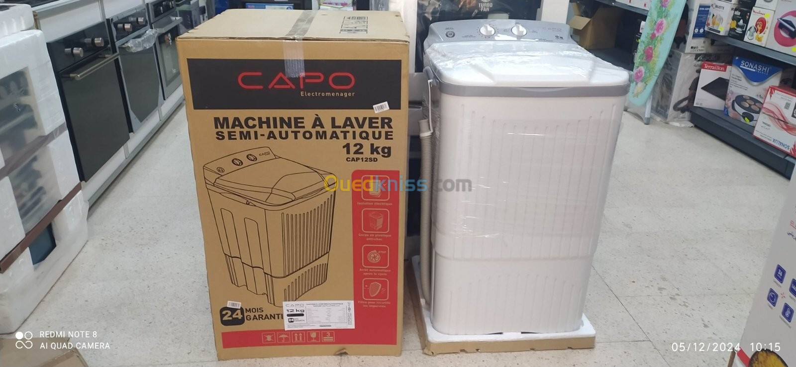 Machine A Laver capo 12 kg semi auomatiqe 