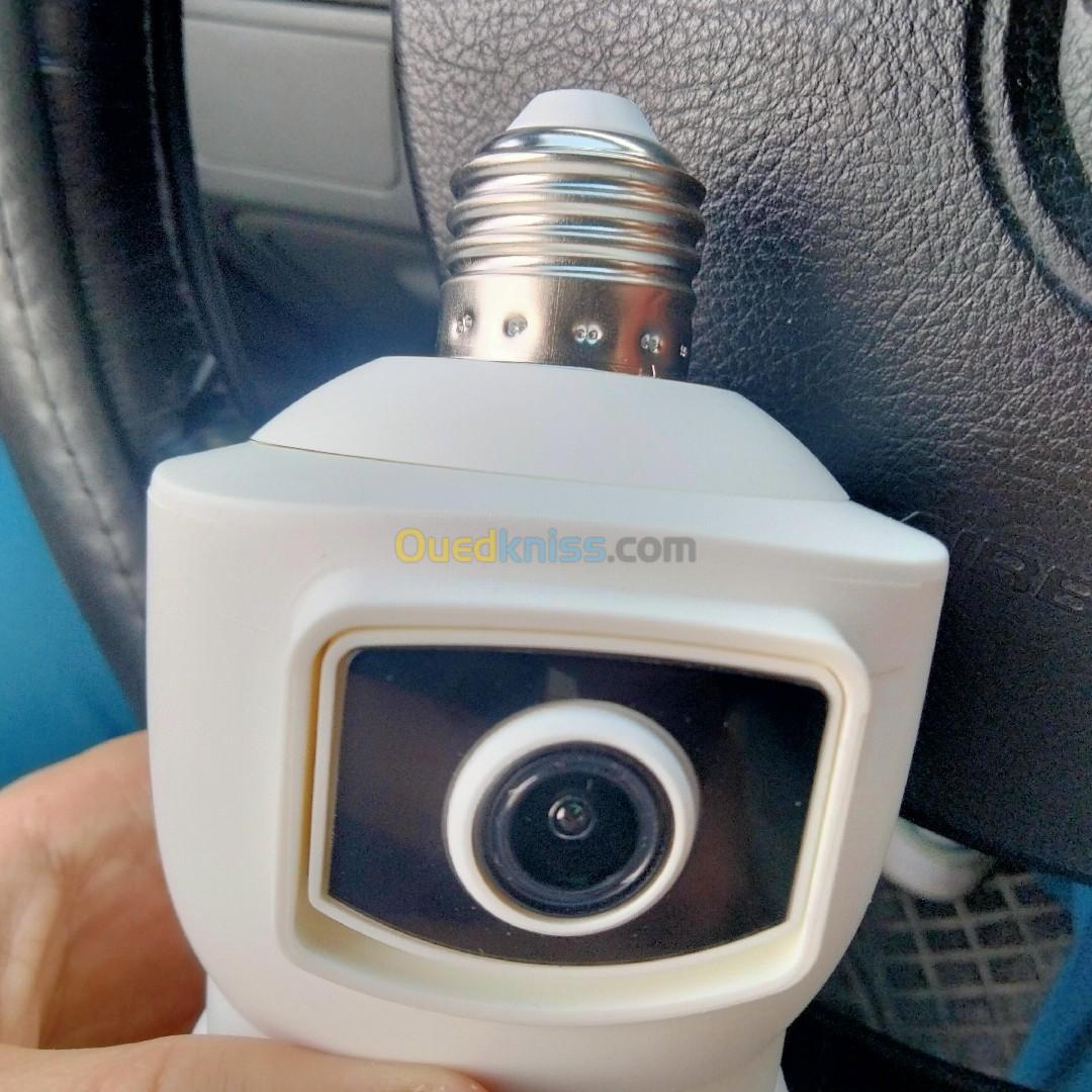 Caméra de surveillance lampe wifi  V380 PRO 360 DOUBLE CAMÉRA 