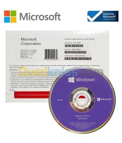 Licence Microsoft WIndows 10 / 11