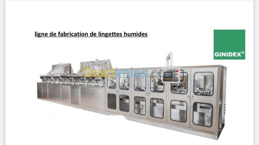 Machine de fabrication lingette humide