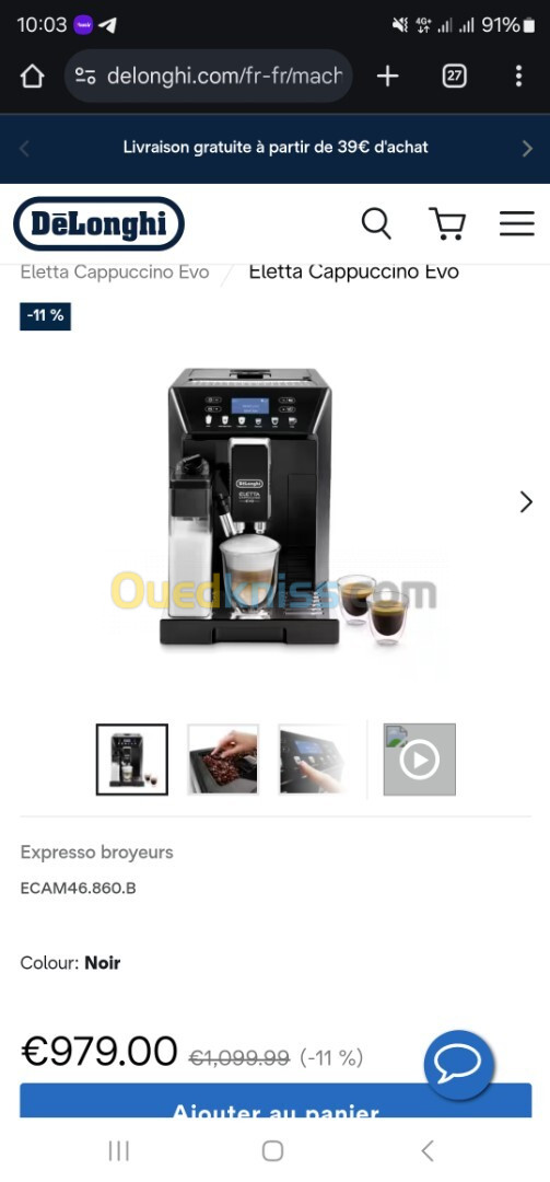 DELONGHI ELETTA CAPPUCINO EVO 