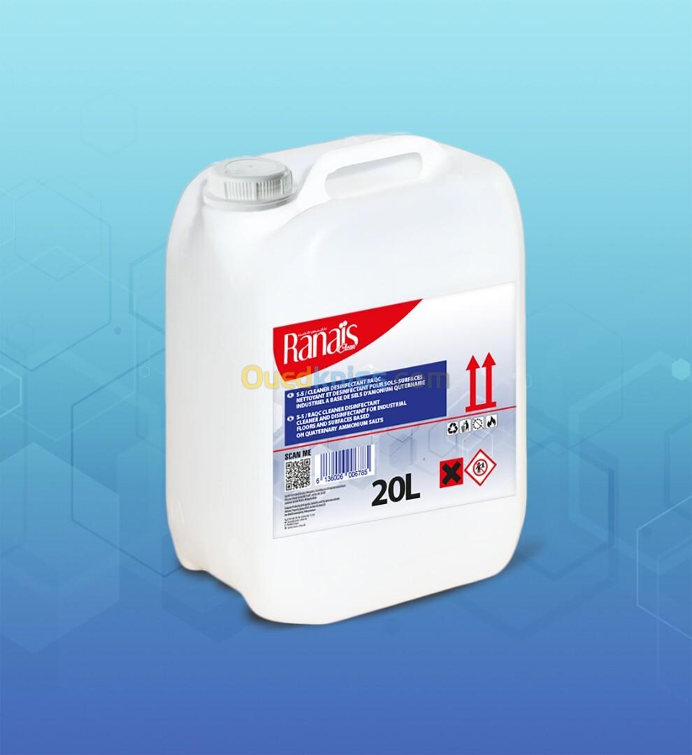 S-S / CLEANER DESINFECTANT RAQC  NETTOYANT ET DESINFECTANT POUR SOLS-SURFACES INDUSTRIELA 