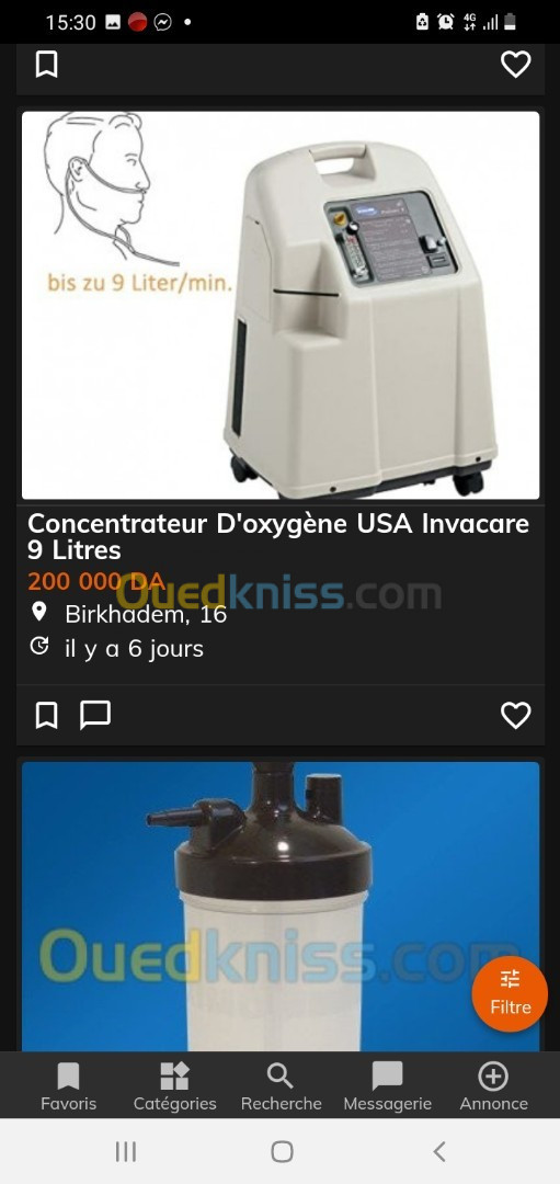 Consontrateur d'oxygène 