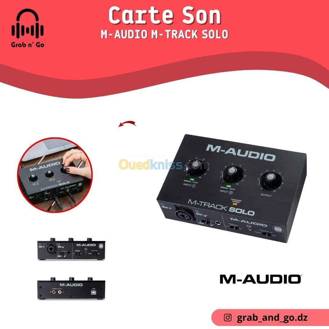 Carte Son M-Audio M-Track SOLO - Alger Algérie