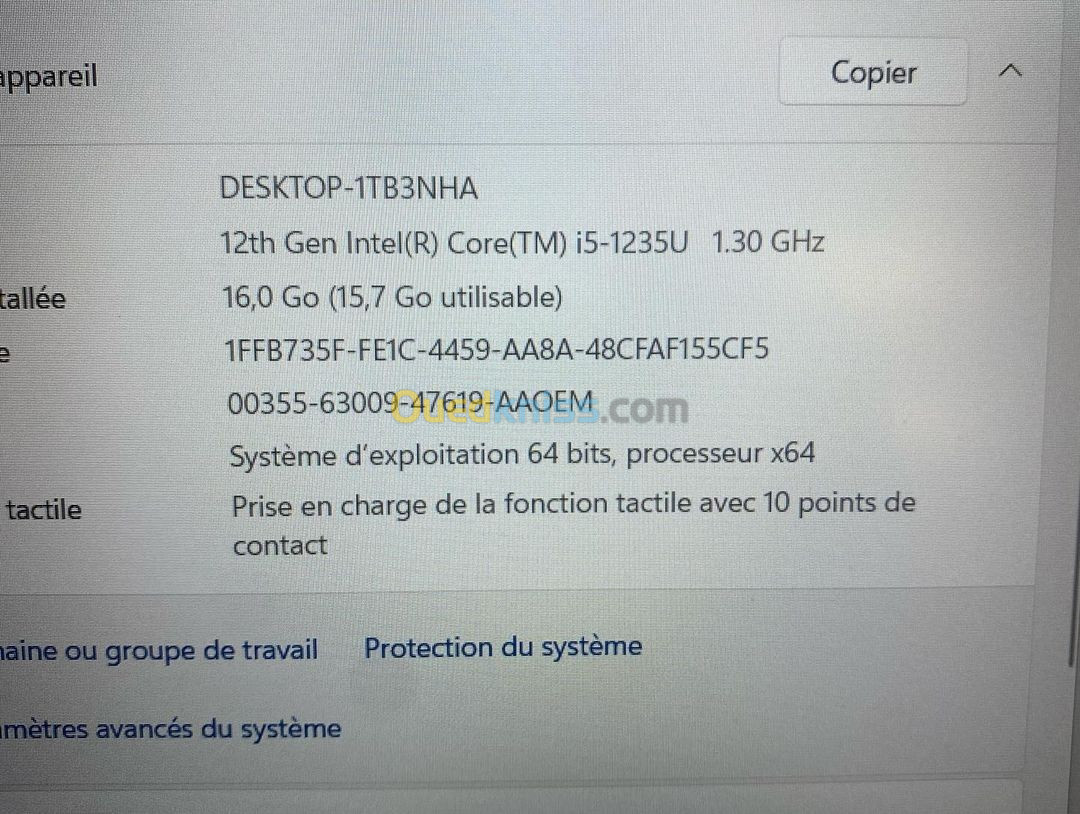 DELL LATITUDE 5530 TACTILE i5-1235U 16GB 512GB SSD