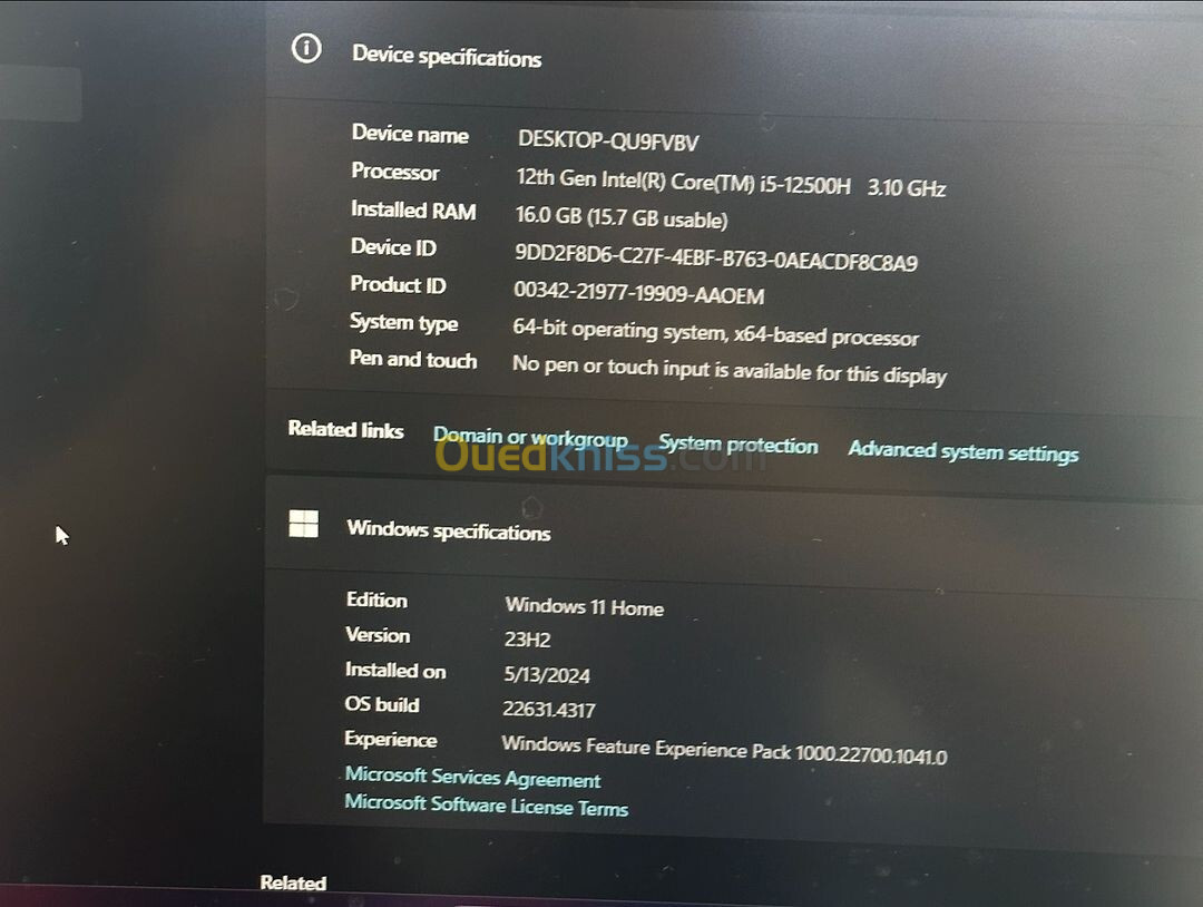 ACER NITRO 5 i5-12500H 16GB 512GB SSD NVIDIA RTX 3050Ti