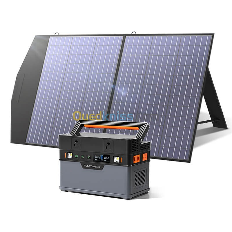 ALLPOWERS Générateur Solaire 700W (S700 + SP027 100W Panneau Solaire)