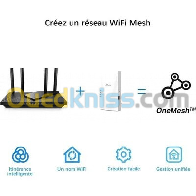 Point D'accès TP-LINK RE500X WIFI 6 AX1500 GIGABIT