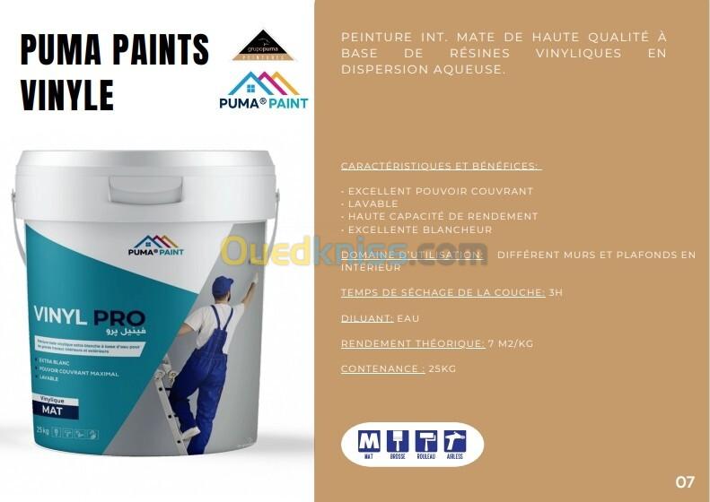 Peintures PUMA PAINT ,Intérieur et Extérieur