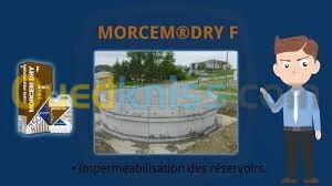  MORTIER IMPERMEABILISANT MORCEM DRY F Bi composant Grupopuma (Mortier souple ,grade alimentaire ) 