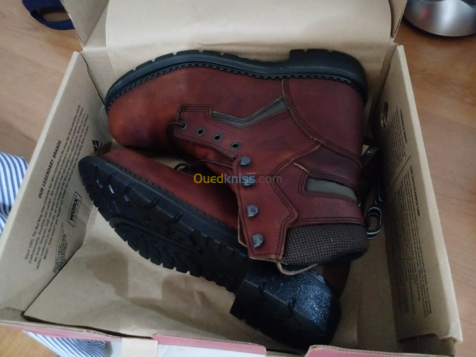 RED WING boots, Chaussure de sécurité de USA