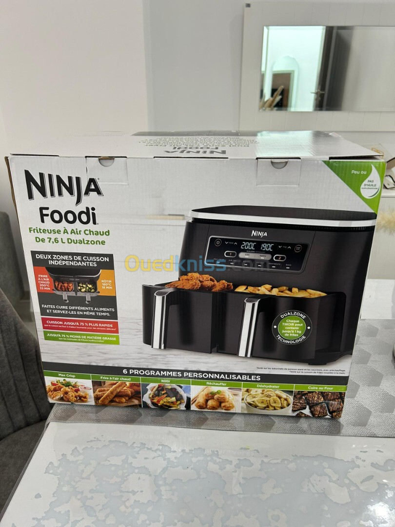 Airfryer NINJA , 2 Tiroirs,6-En-1 AF300EU- 7.6L - 2500W