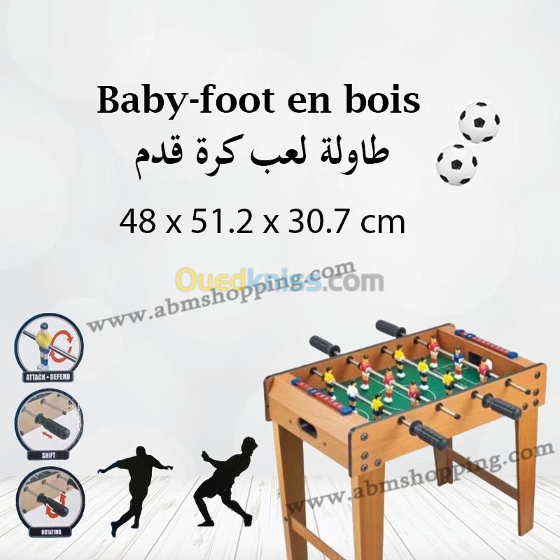 Baby-foot en bois 48 * 51.2 * 30.7cm طاولة لعب كرة قدم