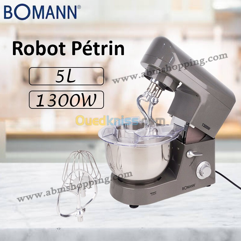 Robot Pétrin 1300W 5L | Bomann