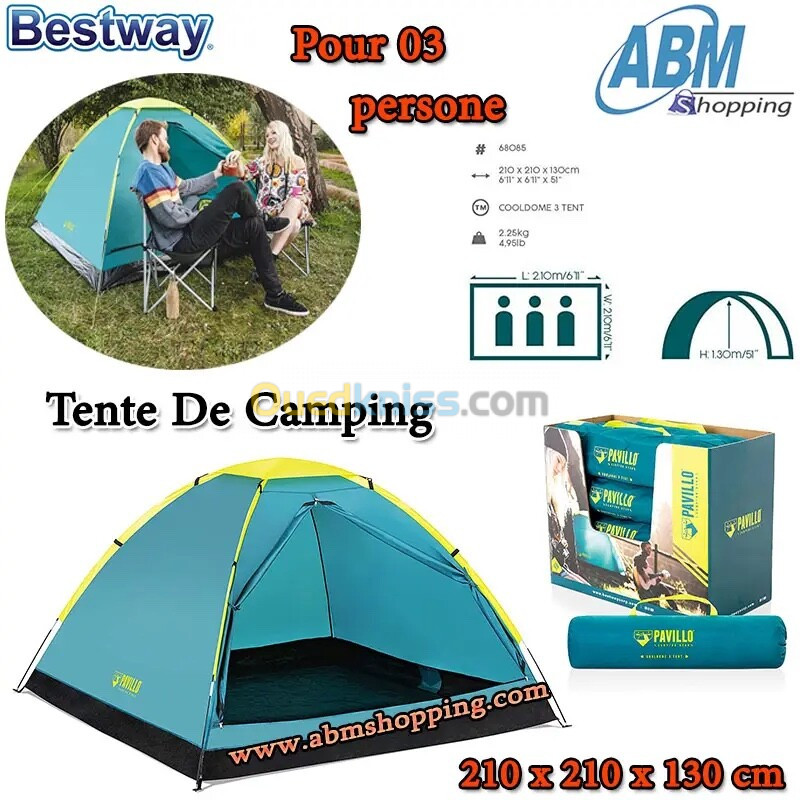 Tente de camping 3 personnes Pavillo  Bestway