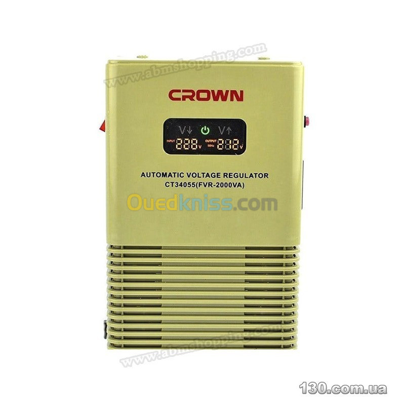 Stabilisateur de courant et tension automatique _ 1000VA  - Crown