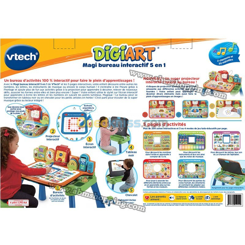  Magi bureau interactif 5 en 1 pour enfant _Vtech