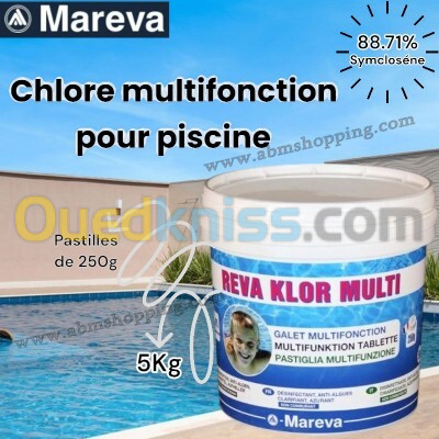 Chlore Multifonction pour piscine | Mareva