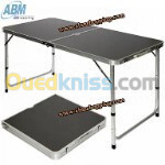 Table de camping pliante Valise et hauteur réglable