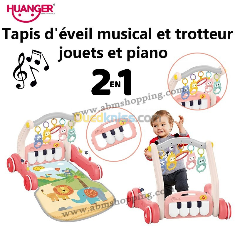 HUANGER - Tapis d'éveil piano pour bébé - Jouet Pour Bébé