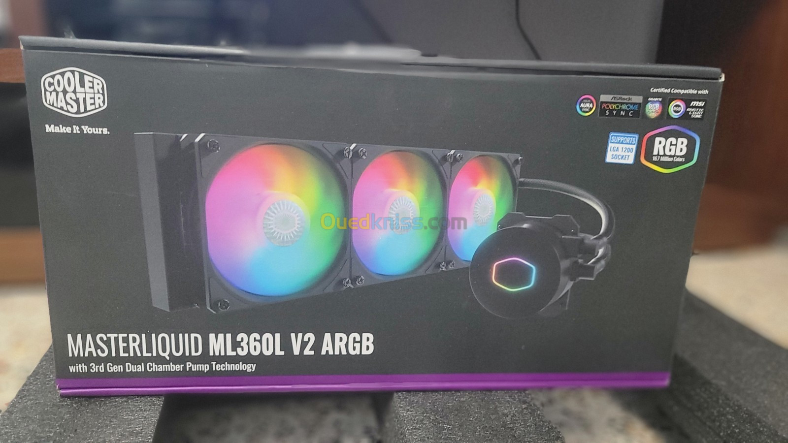 Water cooling cooler master ML 360L 