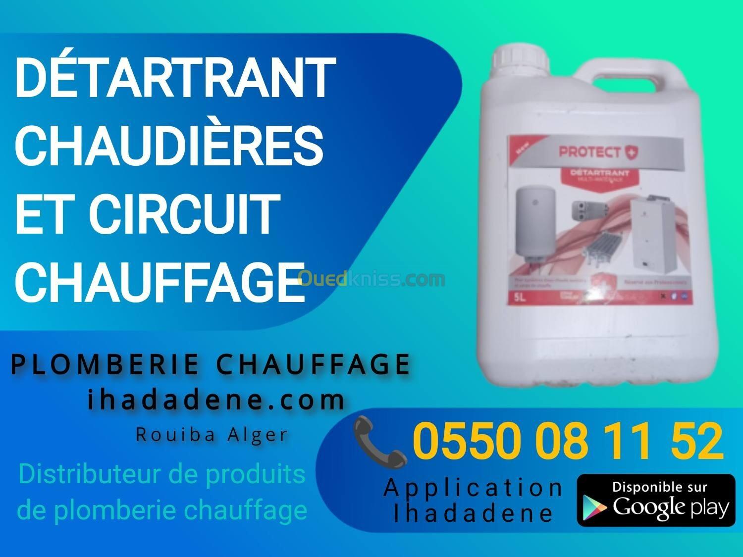 Produits détartrage pour chaudière et circuit chauffage 