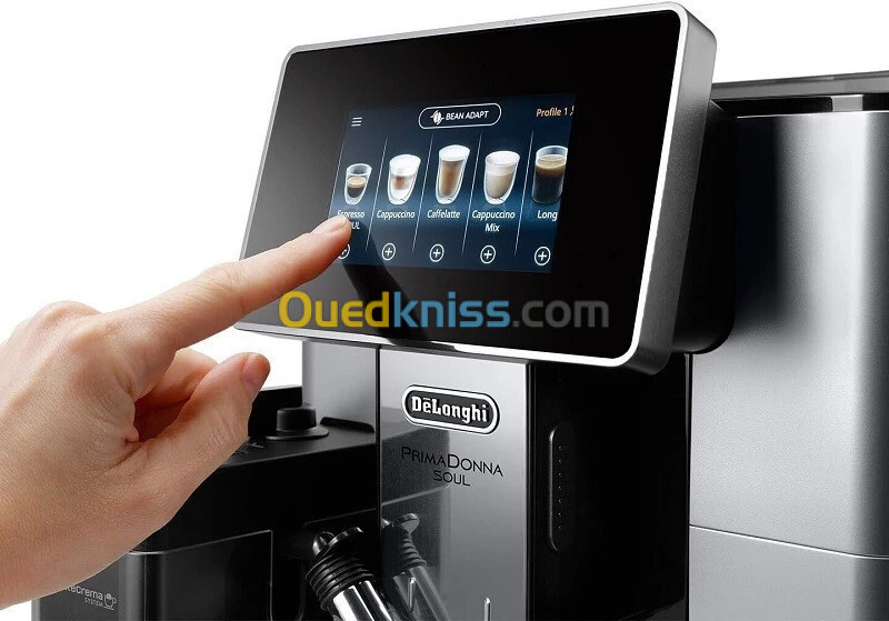 Machine a cafe broyeur et cappuccino DELONGHI primadonna SOUL-19 BARS ECAM610,55