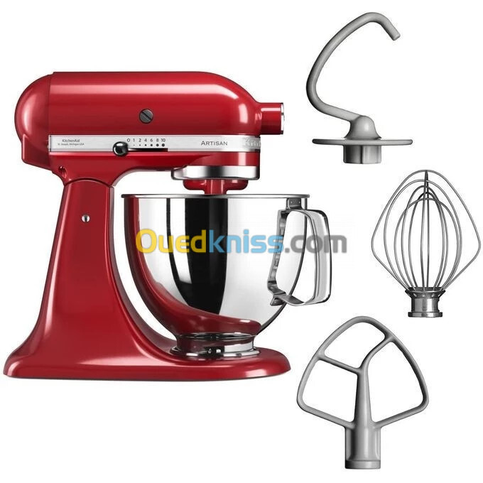 pétrin KitchenAid Robot Pâtissier KITCHENAID Artisan Empire 4,8L-300 W 5Ksm125Eer Rouge