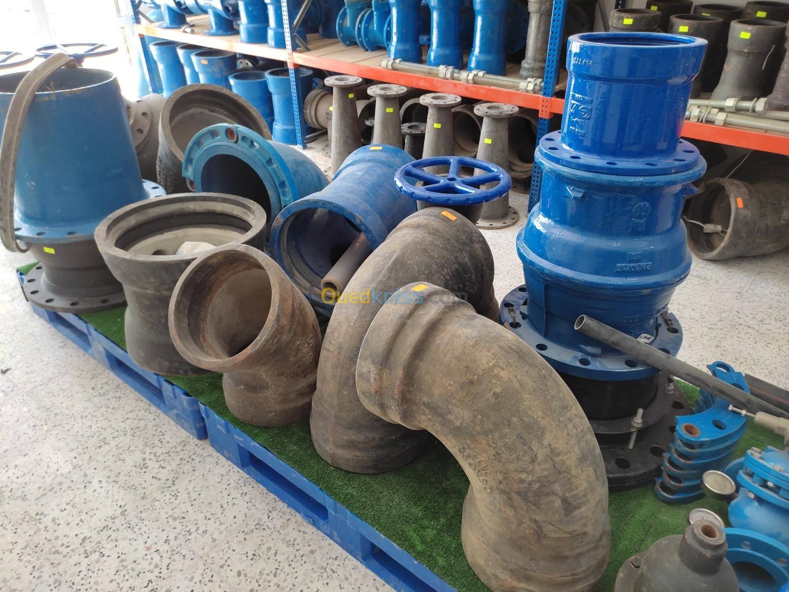 Matériels Equipements Hydrauliques FONTE-PVC-PEHD-PE-GAZ.