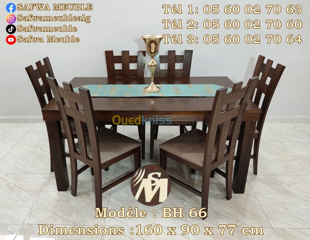 table salle a manger +6 chaises 