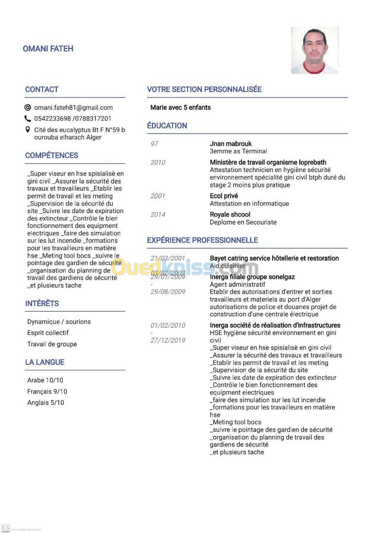 Hse secouristes agent sécurité 