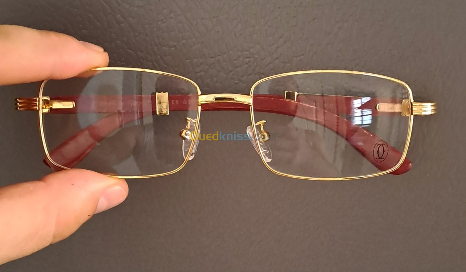 Lunette Cartier en bois 