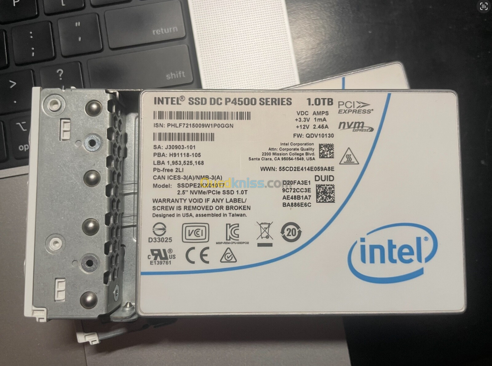 Intel DC P4500 1TB SSD NVMe