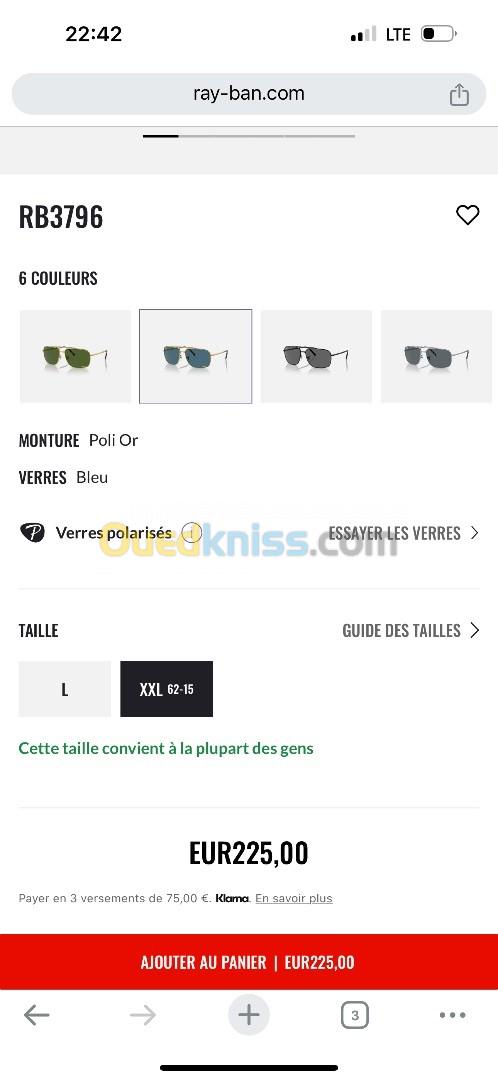 Lunettes rayban Rayban