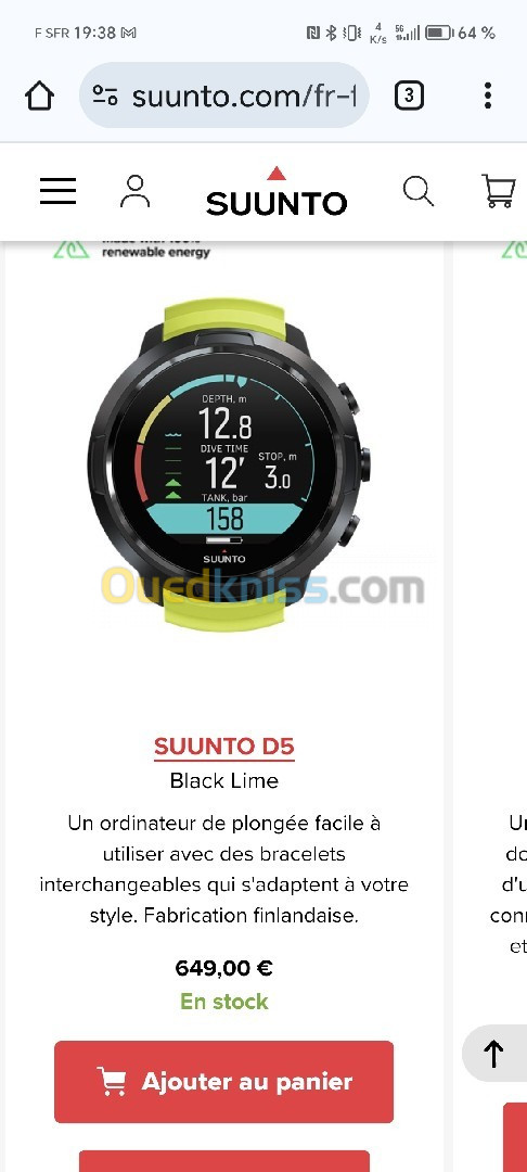 Suunto D5 verte