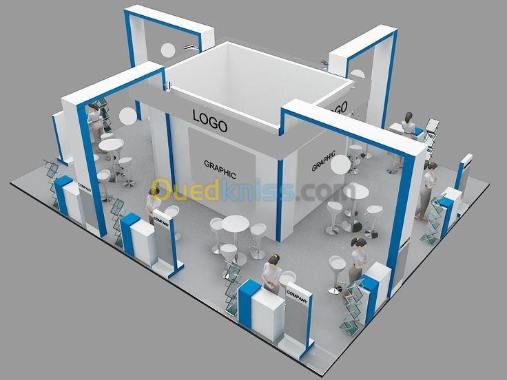 Conception et réalisation des stands d'exposition Alger Algérie