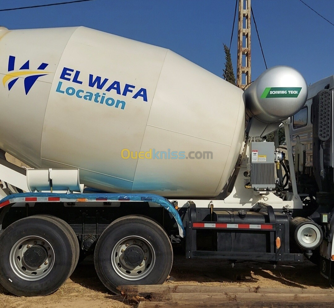 Location camion malaxeur 9m3 -2024                  Elwafa Location  