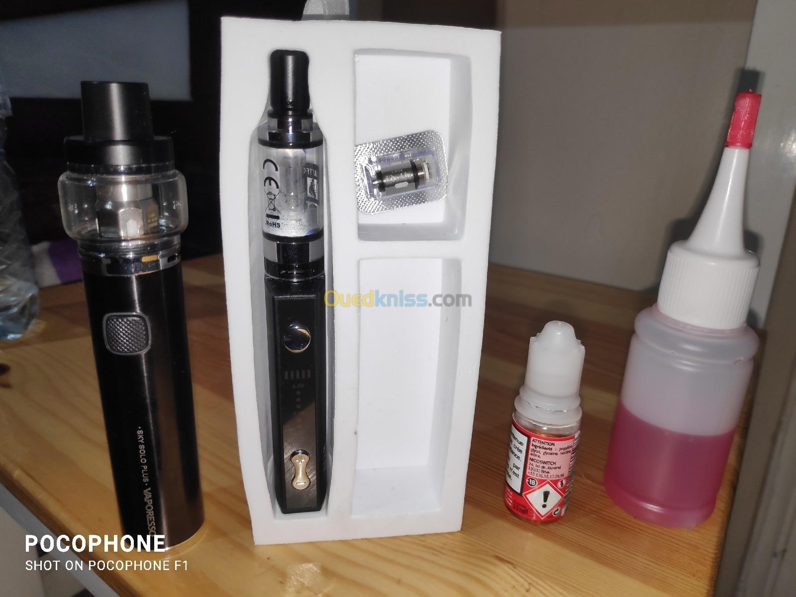 يوجد نوعين من شيشة الكترونية justfog j-easy 9    sky solo plus vaporesso