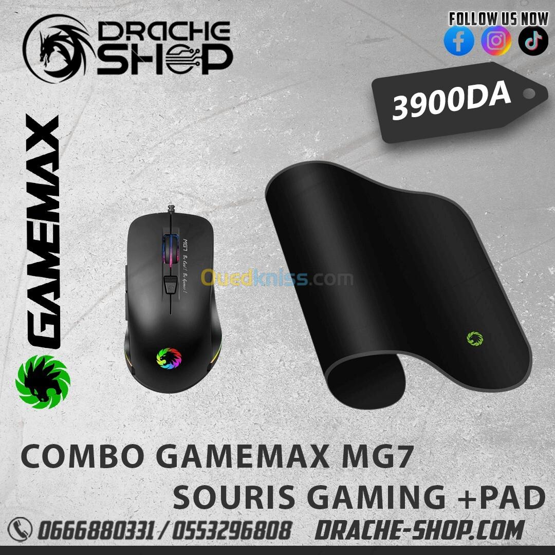 Combo GAMEMAX SOURIS Gaming+TAPIS MG7