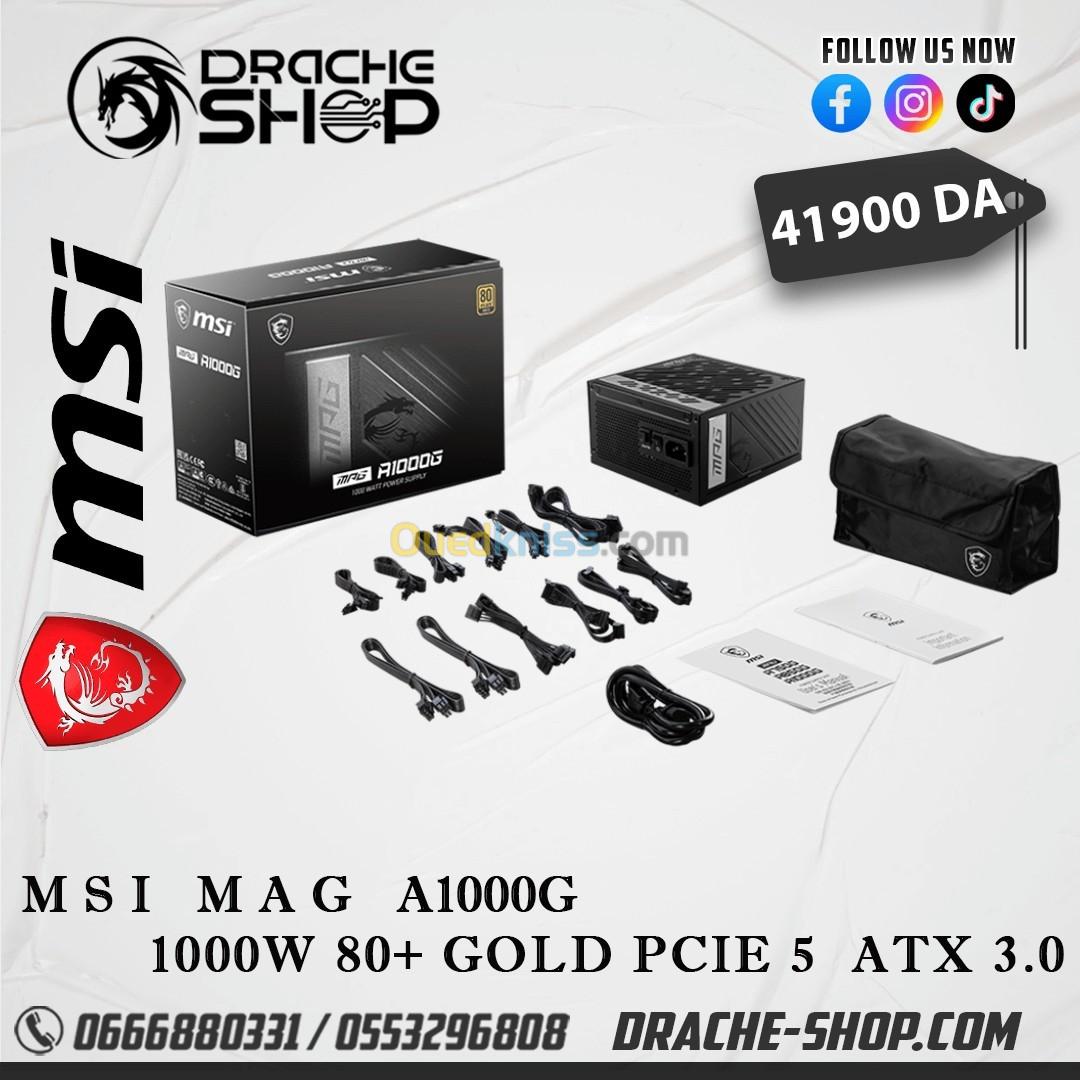 ALIMENTATION MSI MPG A1000G 1000W 80+ GOLD