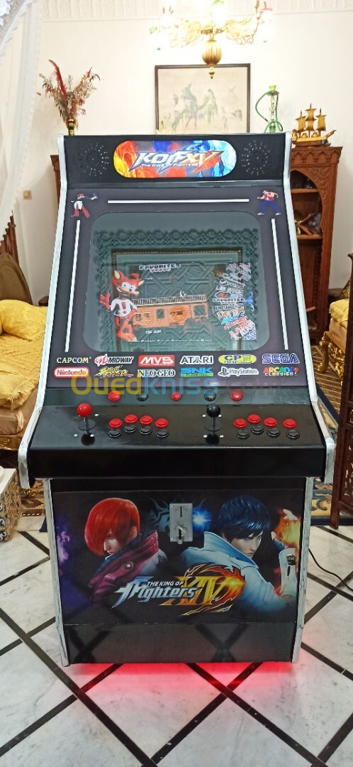 borne d'arcade n'styl 13500 jeux 2 joueurs king of fighters