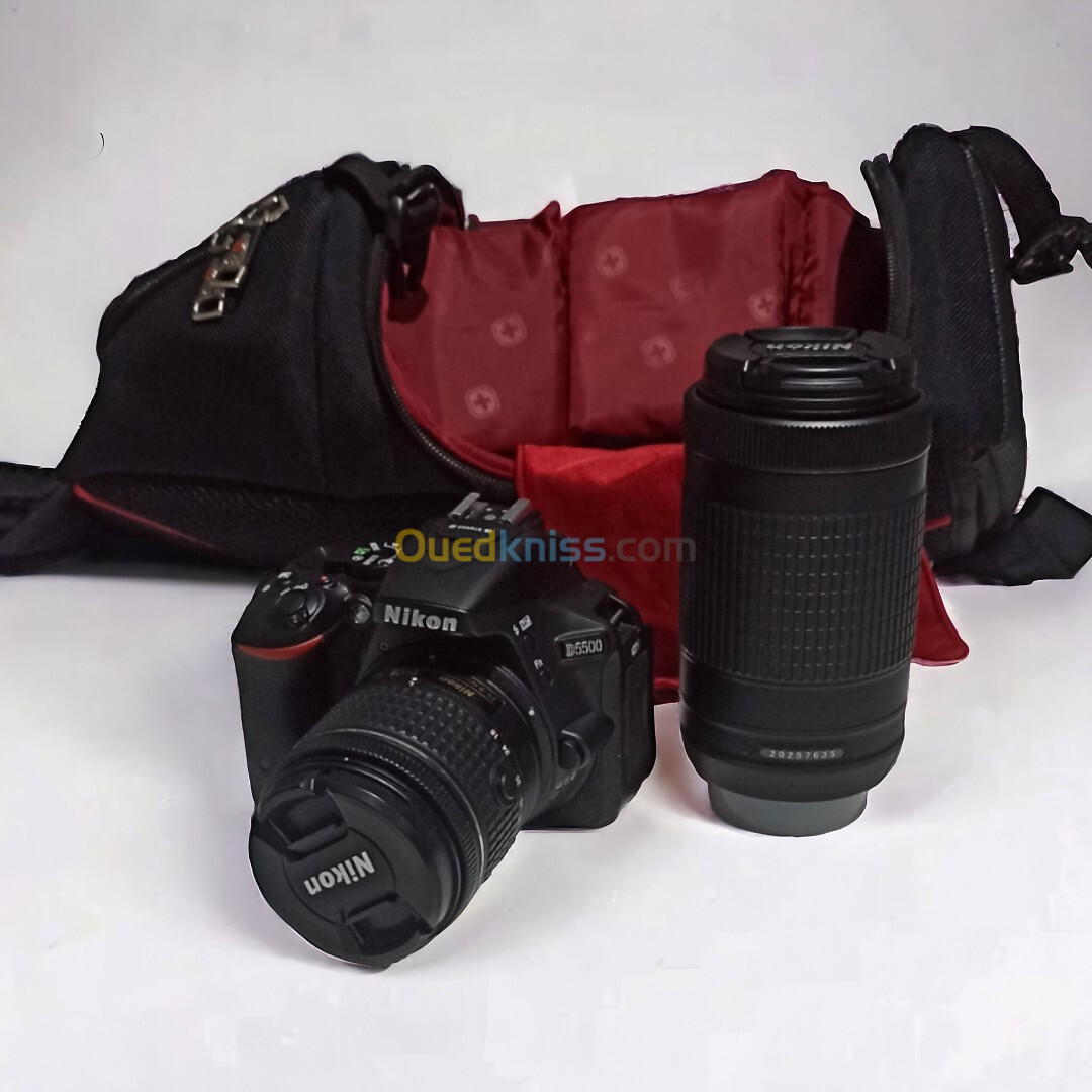 Nikon d5500 avec 02 objectif 