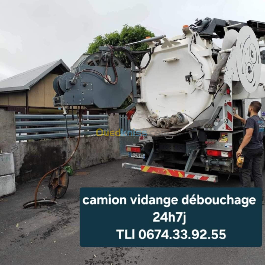  Camion débouchage canalisation curage nettoyage 