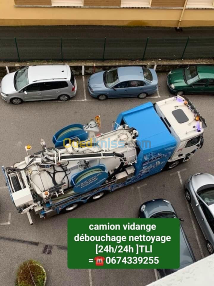 société débouchage canalisation nettoyage vidange 24h7j 